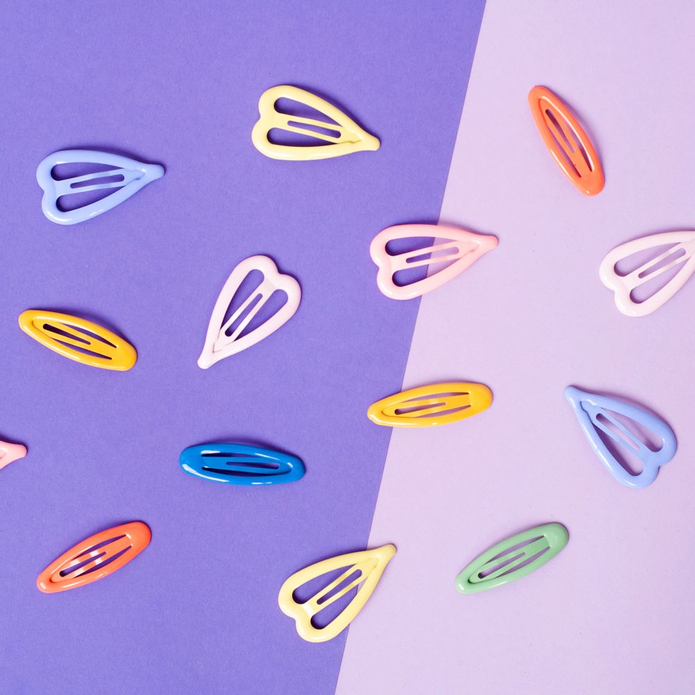 Kids accessories - PASTEL HEART BARRETTES - PETIT TRUC