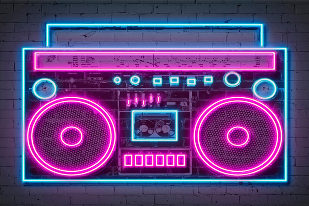 Affiches - Collection NEON ART - Série 3 - BLUE SHAKER