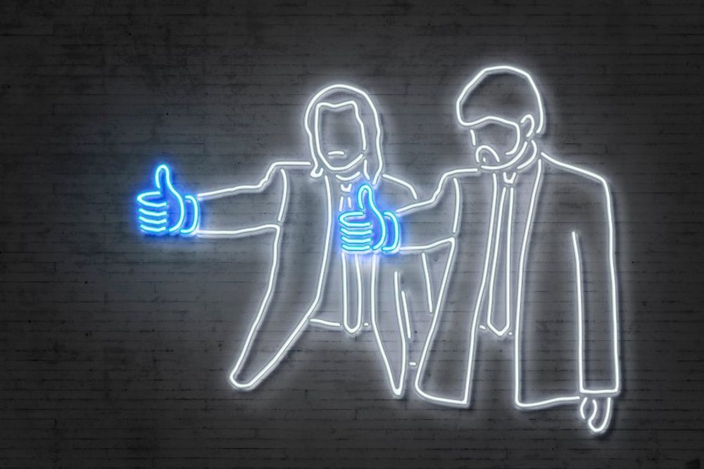 Affiches - Collection NEON ART - Série 3 - BLUE SHAKER