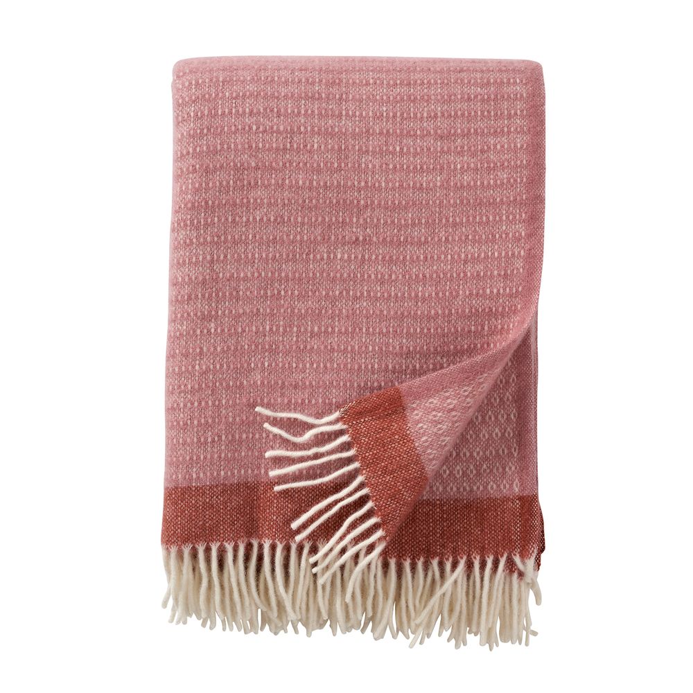 Throw blankets - Gotland Stripe black, throw in 100 % Gotland wool - KLIPPAN YLLEFABRIK AB