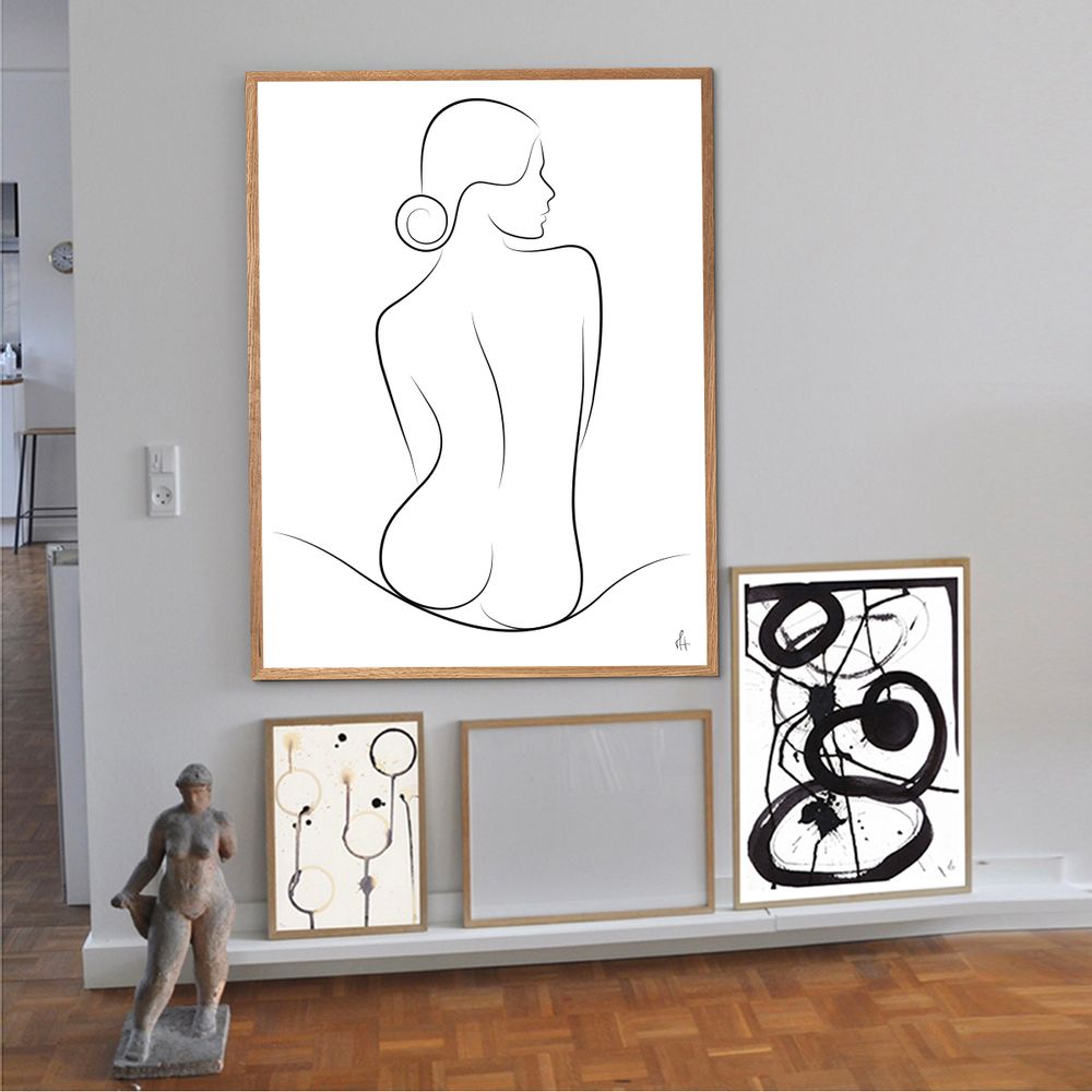 Affiches - Impression artistique Wave Silhouette  - METTEHANDBERG ART PRINTS