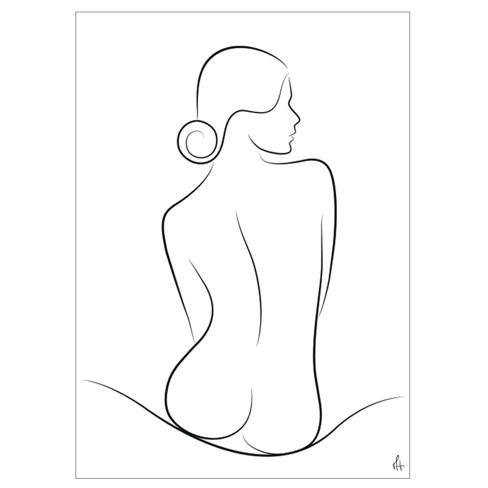 Affiches - Impression artistique Wave Silhouette  - METTEHANDBERG ART PRINTS