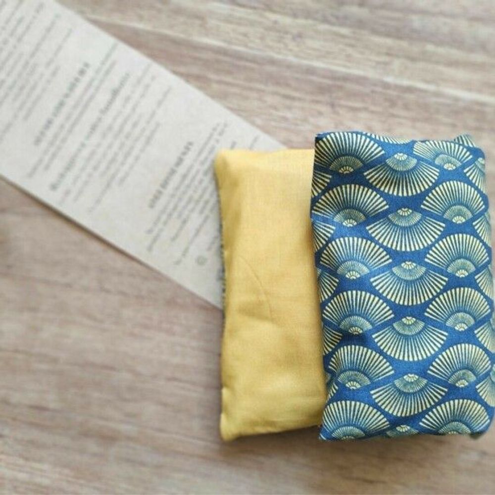 Cosmétiques - Bouillotte sèche aux graines de lin "Ogi" - L'ATELIER DES CREATEURS