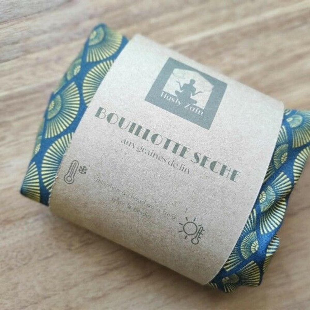 Cosmétiques - Bouillotte sèche aux graines de lin "Ogi" - L'ATELIER DES CREATEURS