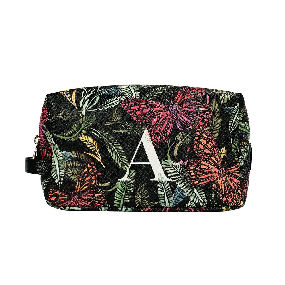 Travel accessories - Bacio Make-up Bag in Botanical Monogram - FONFIQUE