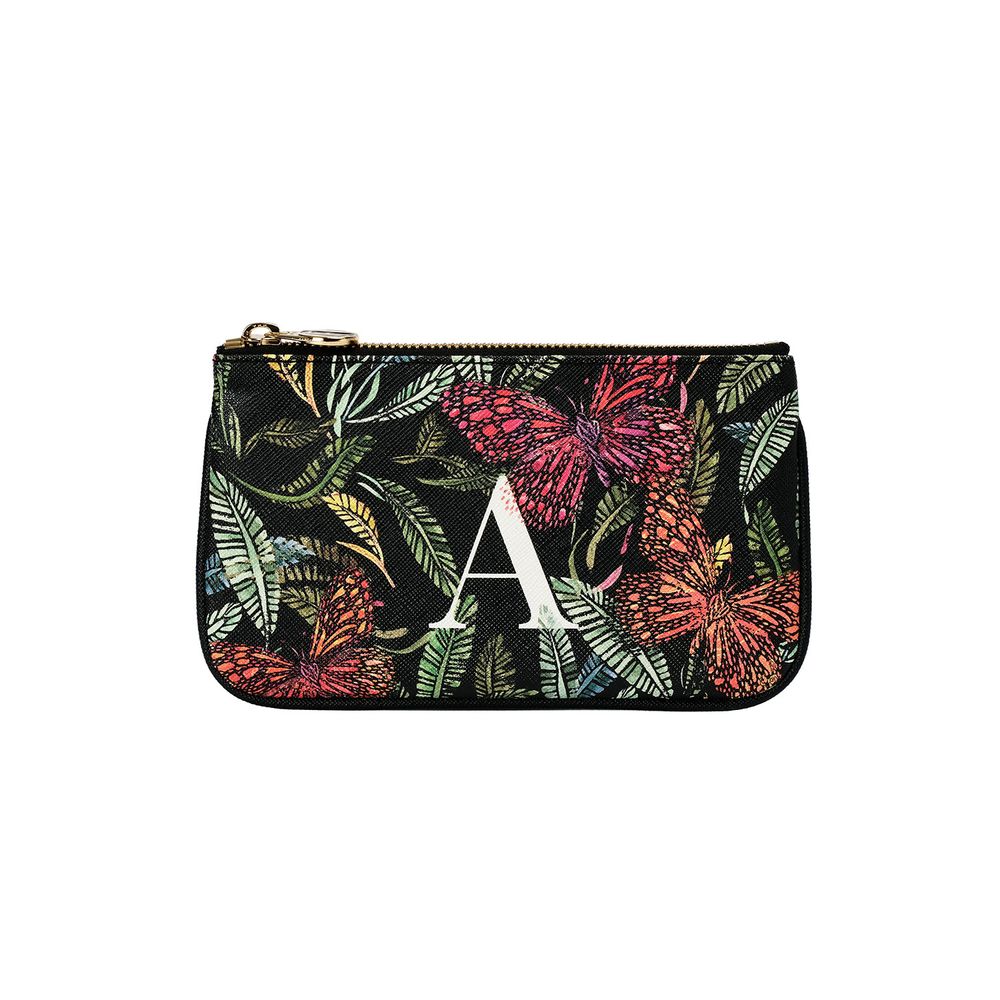 Clutches - Lily Mini Clutch in Botanical Monogram - FONFIQUE
