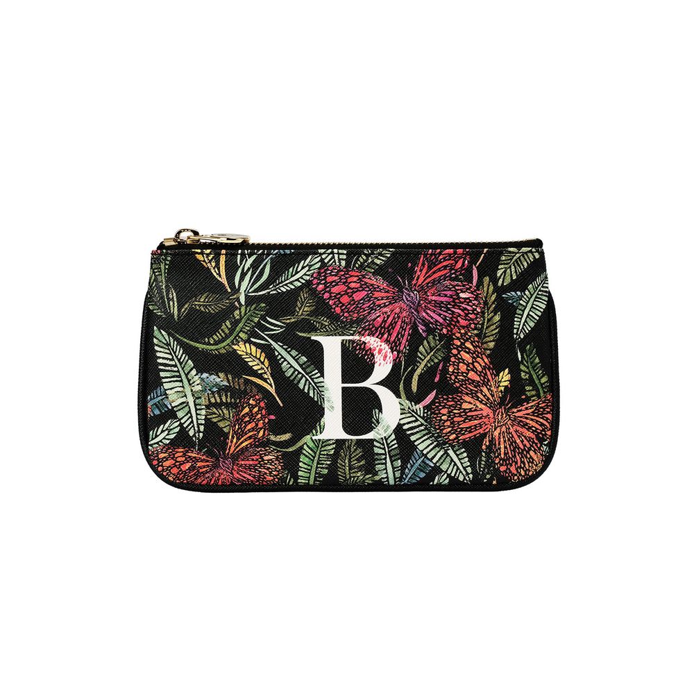 Clutches - Lily Mini Clutch in Botanical Monogram - FONFIQUE