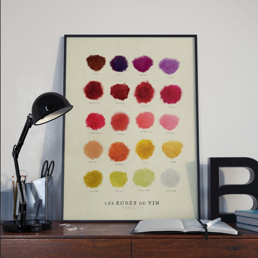 Affiches - Les Robes du Vin - LA CARTE DES VINS, SVP