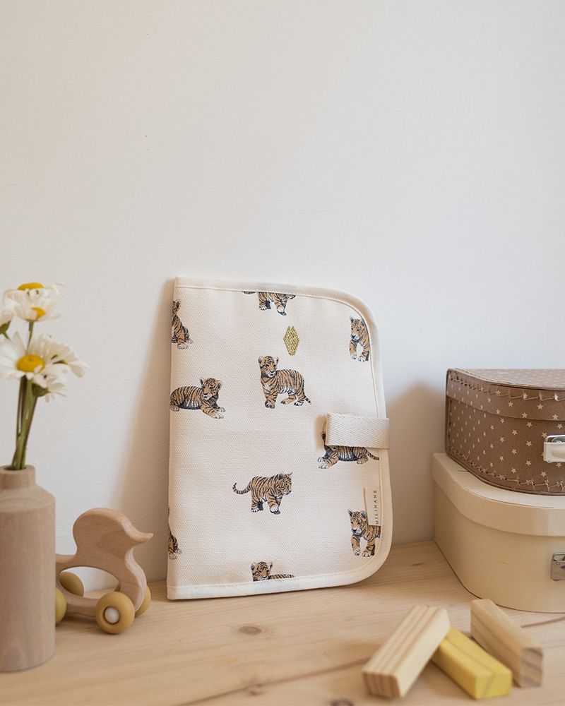 Childcare accessories - HealthyBook Cover - Tiger Sage - Edgar - MILINANE