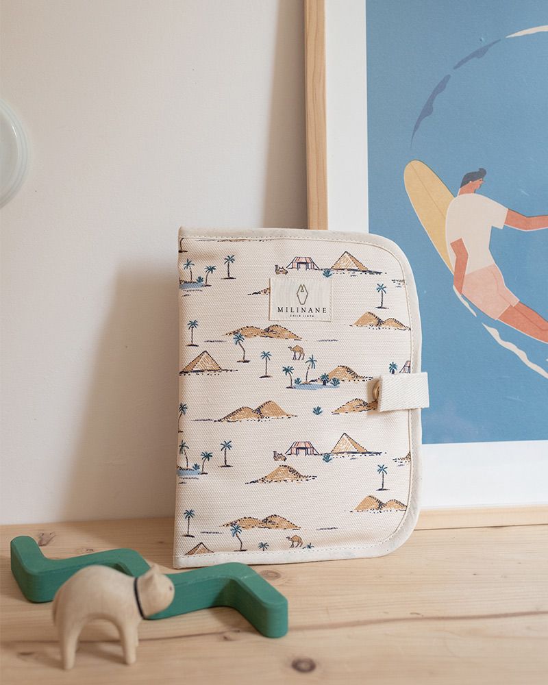 Childcare accessories - HealthyBook Cover - Tiger Sage - Edgar - MILINANE
