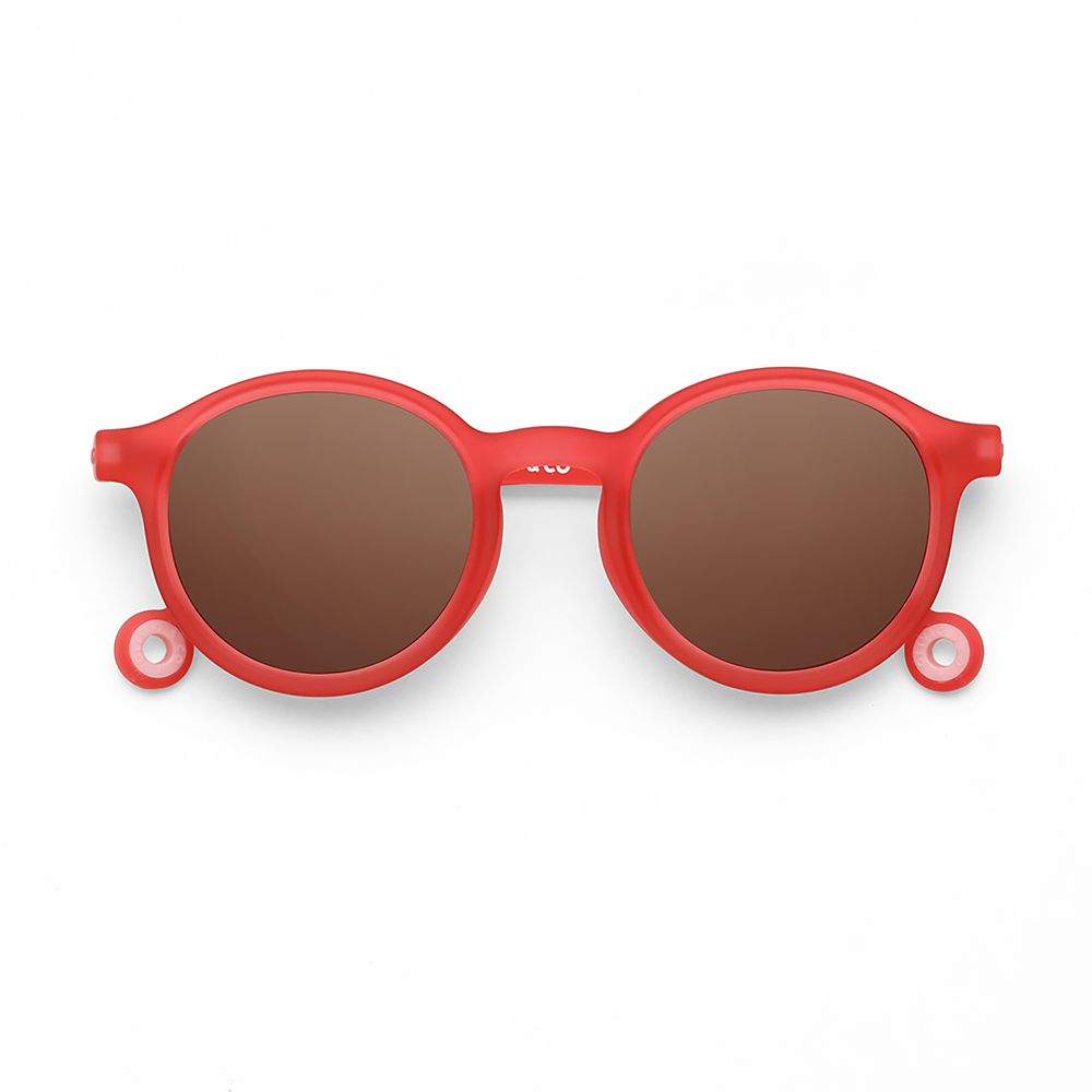 Glasses - JUNIOR Sunglasses - Begonia Red - OLIVIO&CO