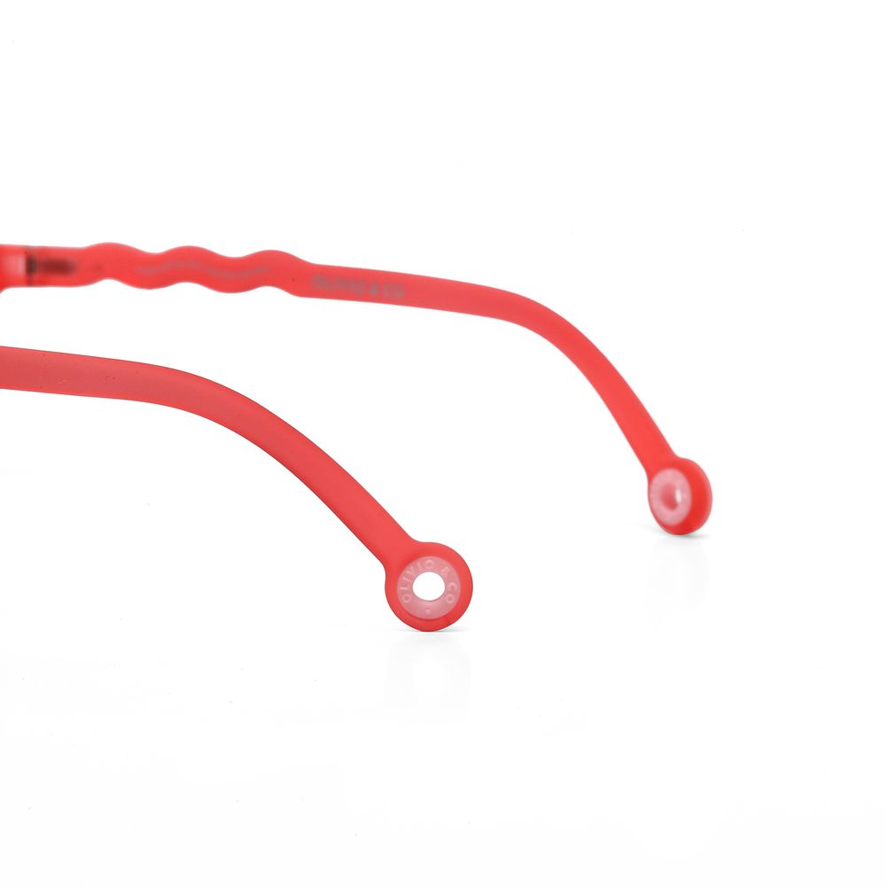 Glasses - JUNIOR Sunglasses - Begonia Red - OLIVIO&CO