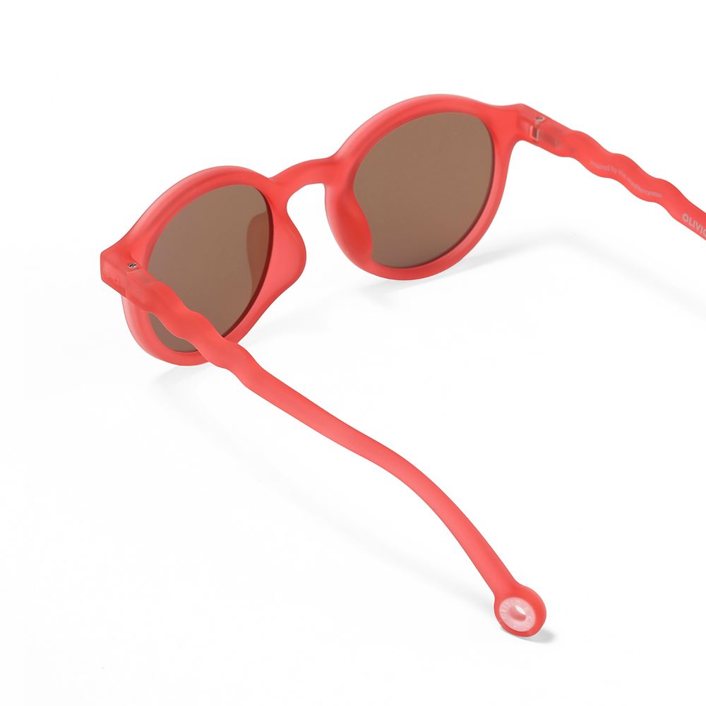 Glasses - JUNIOR Sunglasses - Begonia Red - OLIVIO&CO
