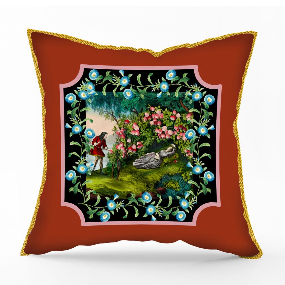 Coussins textile - housse de coussin en velours Paon - MOUCHKINE JEWELRY
