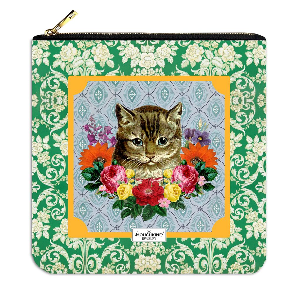 Coussins textile - housse de coussin en velours Paon - MOUCHKINE JEWELRY