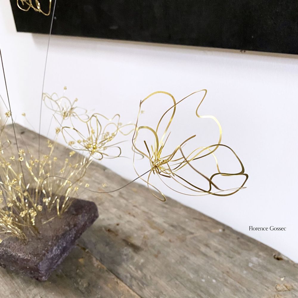 Artistic hardware - Brass bouquets - GASTON