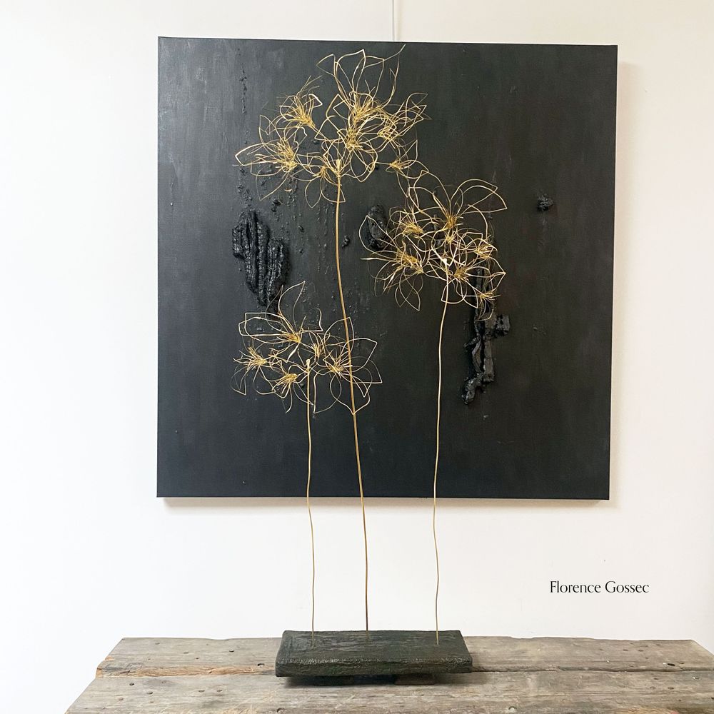Artistic hardware - Brass bouquets - GASTON