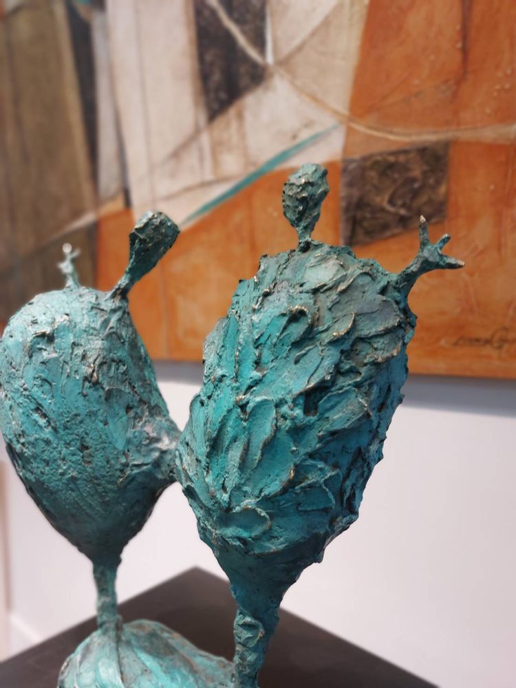 Sculptures, statuettes et miniatures - Sculpture en bronze Happy Together - GALLERY CHUAN