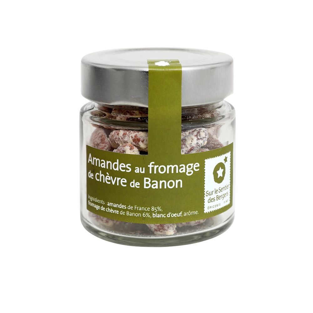 Épicerie fine - Amandes au Fromage de Chèvre de Banon - 60g | Épicerie fine - SUR LE SENTIER DES  BERGERS