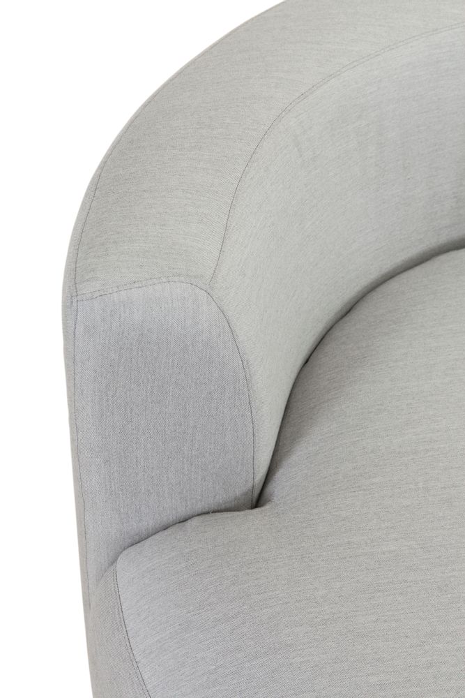 Sofas - Greenapple Chaise Longue, Twins Outdoors Chaise, Sunbrella Grey, Handmade in Portugal - GREENAPPLE DESIGN INTERIORS