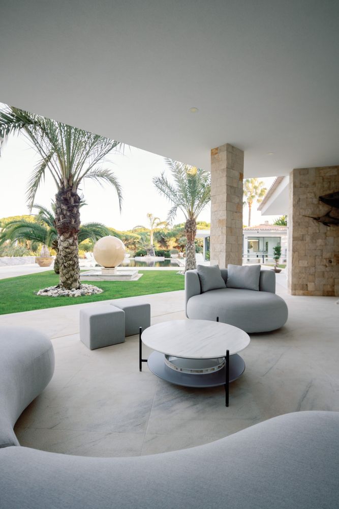 Sofas - Greenapple Chaise Longue, Twins Outdoors Chaise, Sunbrella Grey, Handmade in Portugal - GREENAPPLE DESIGN INTERIORS