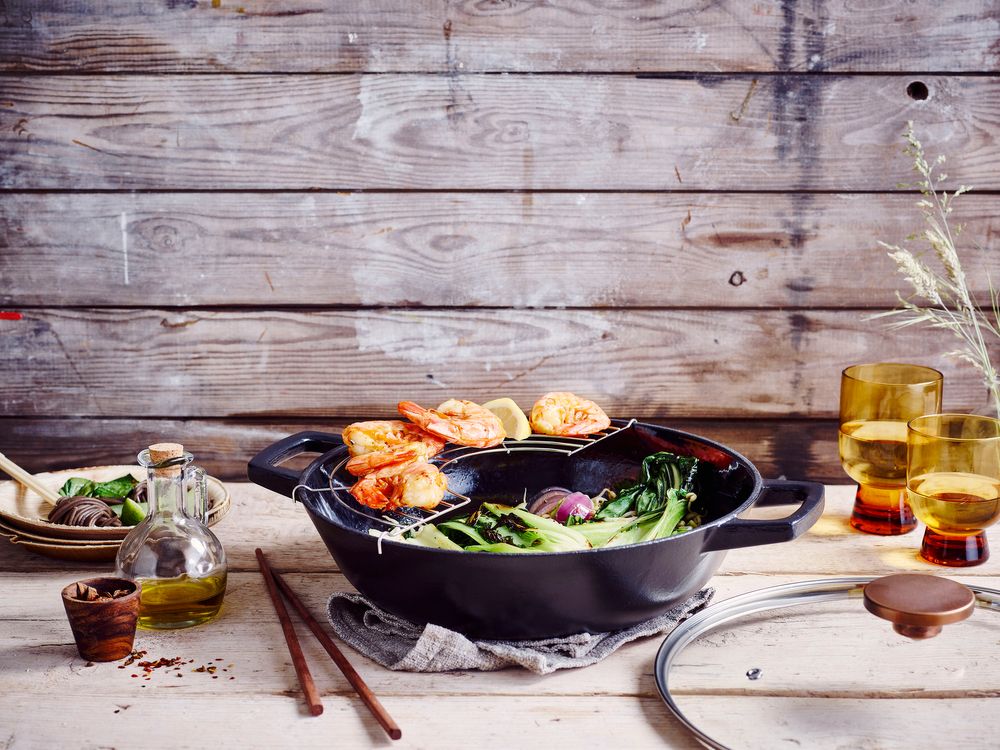 Faitouts - Wok en fonte Nori - BEKA