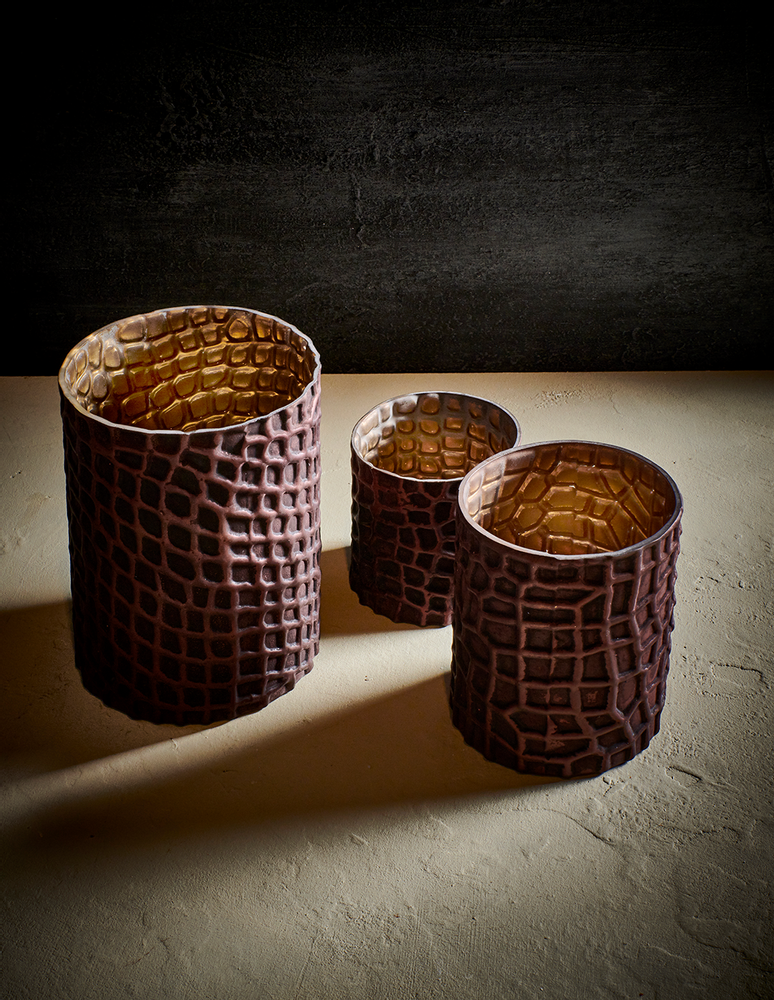 Bougeoirs et photophores - photophores chocolat - POMAX