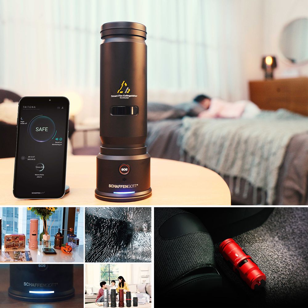 Autres objets connectés - Extincteur intelligent et système de sécurité AI TRITONA - SCHAFFENGOTT CO., LTD.