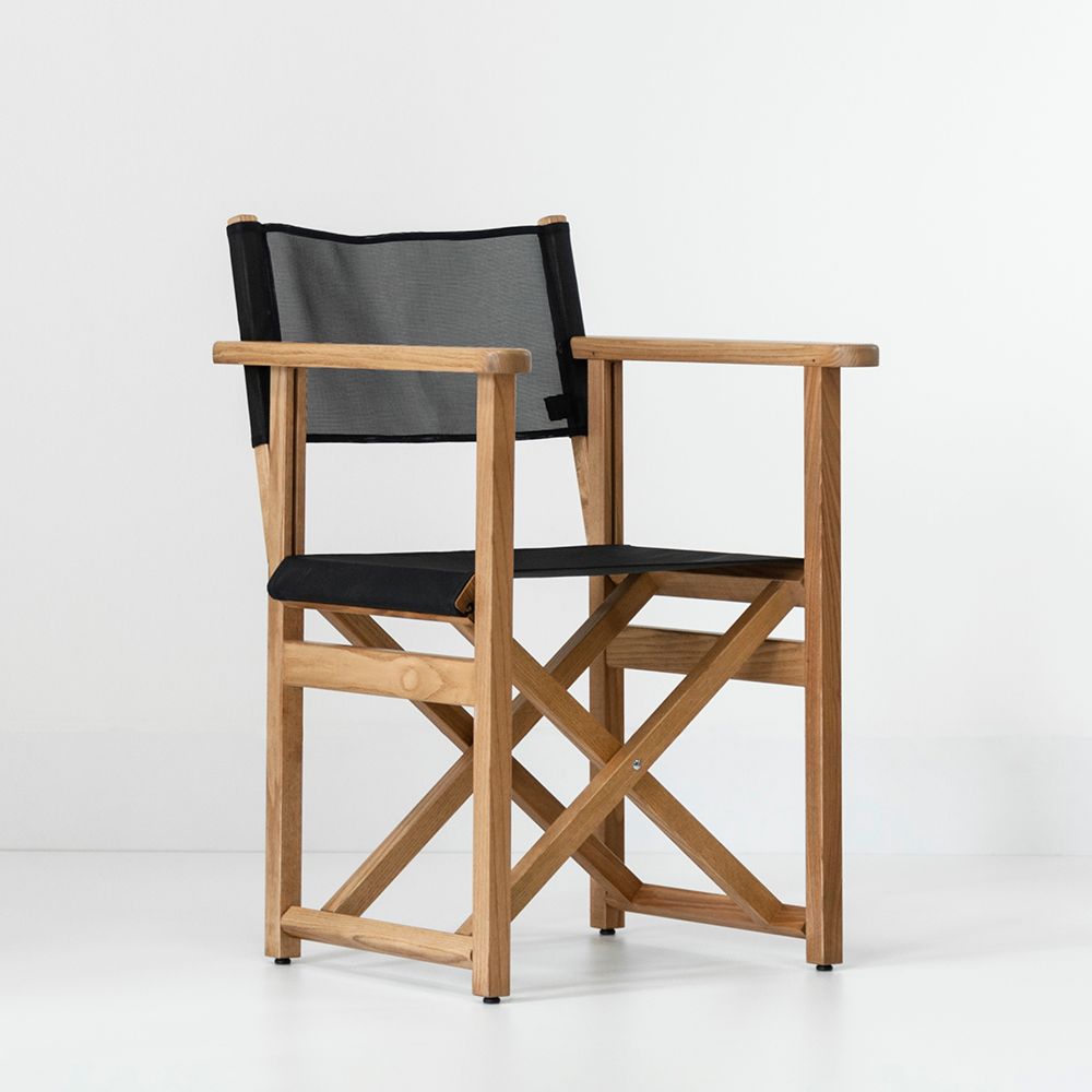 Lawn armchairs - Director's chair in F304 ash. - AZUR CONFORT