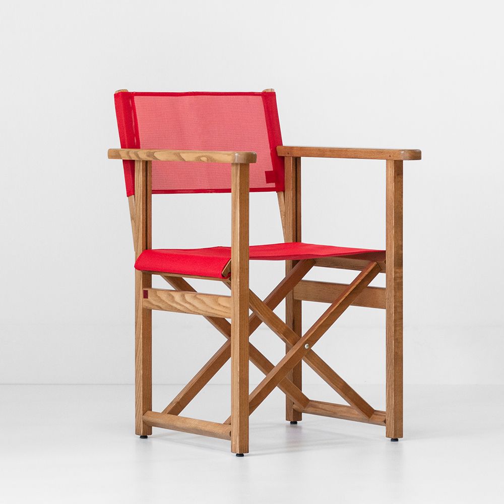 Lawn armchairs - Director's chair in F304 ash. - AZUR CONFORT