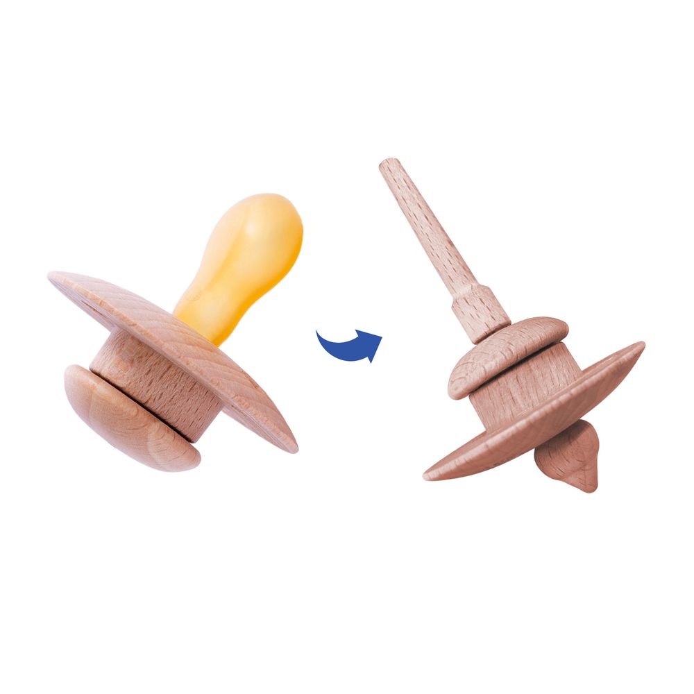 Accessoires pour puériculture - Tétine 100% naturelle en bois & caoutchouc pur | Collection Pure - TOTOTE