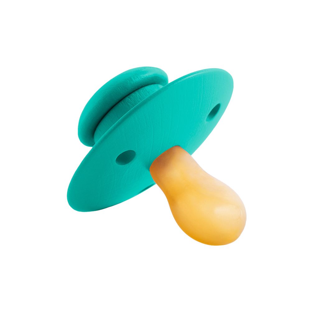 Accessoires pour puériculture - Tetine 100% naturelle en bois & caoutchouc pur | Collection Colorfull : Vert d'eau - TOTOTE