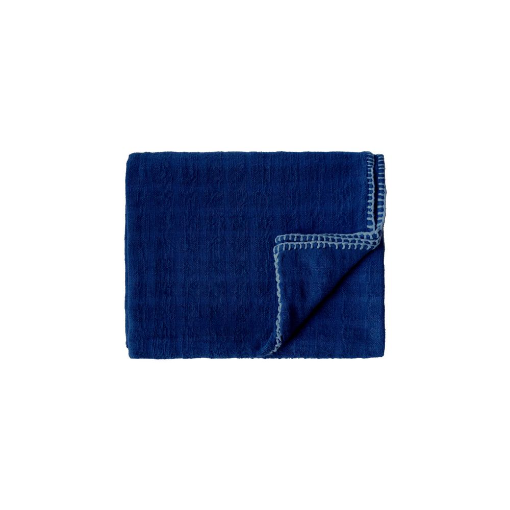 Throw blankets - Handspun Textured Cotton Throw - OCK POP TOK