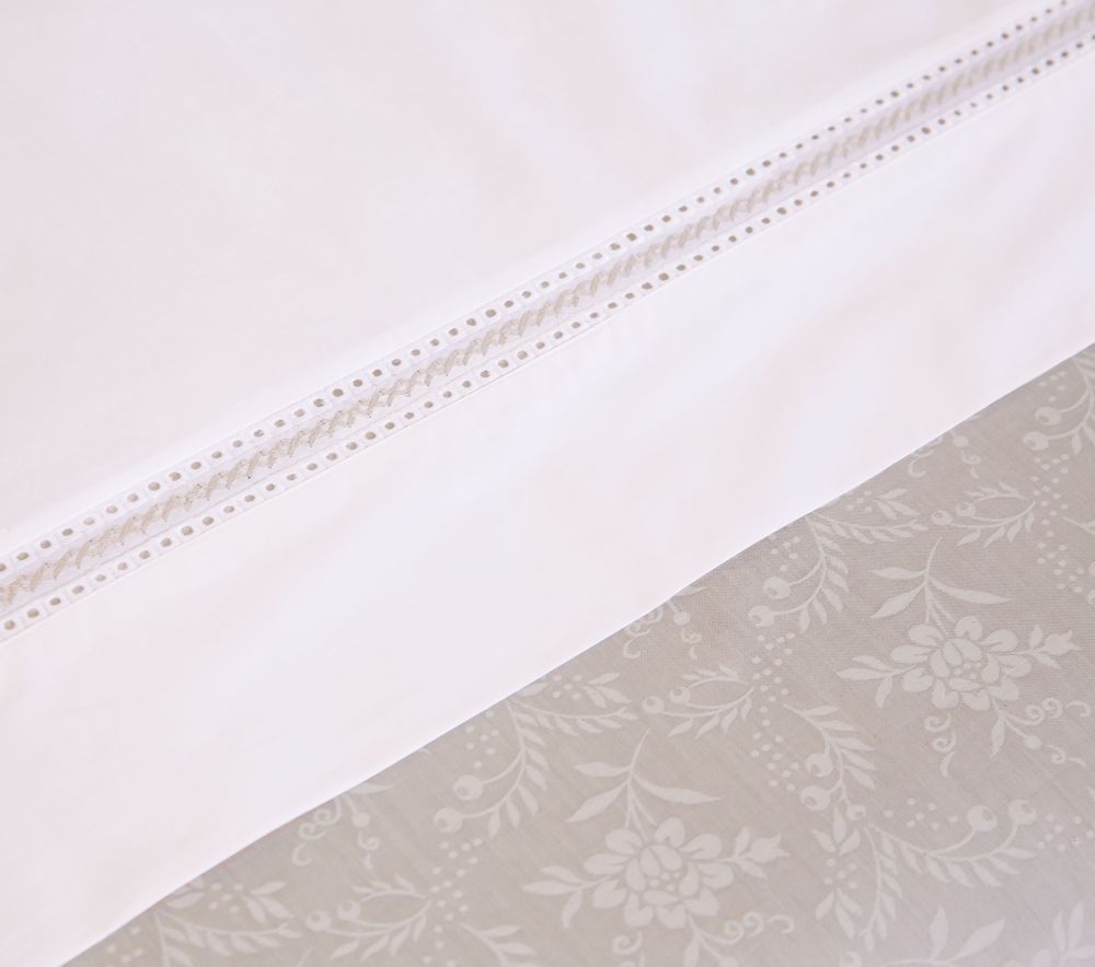 Linge de lit - Lorena — Collection Jacquard Satin - MIA ZARROCCO - FINE LINENS
