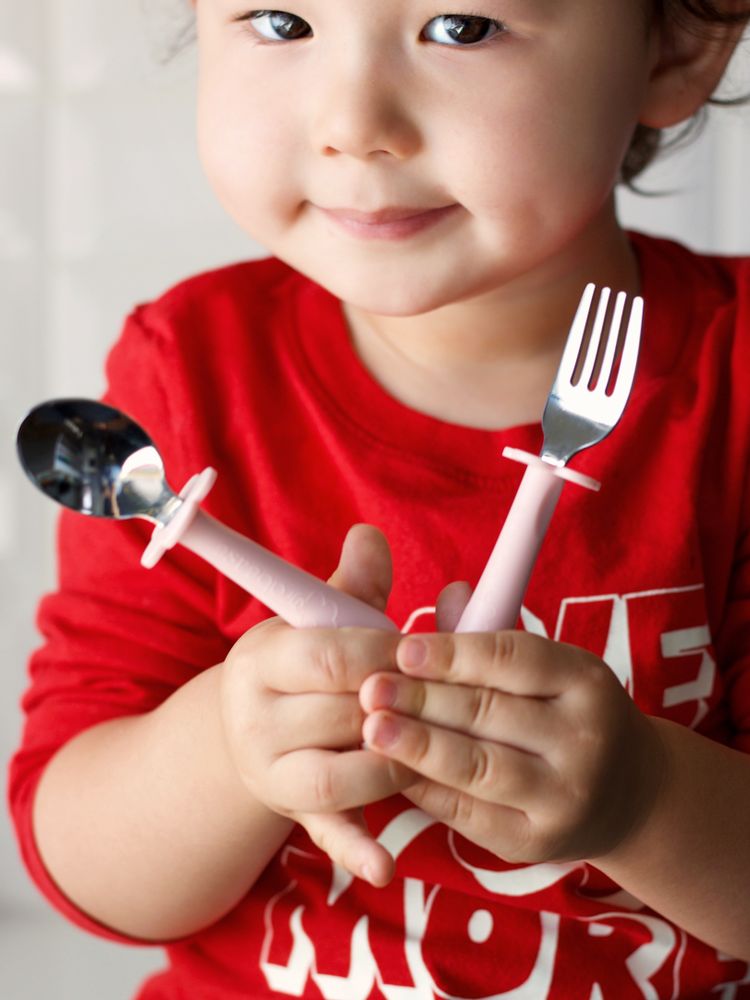 Children's mealtime - Ergonomic stainless steel children's cutlery - BABIREVA
