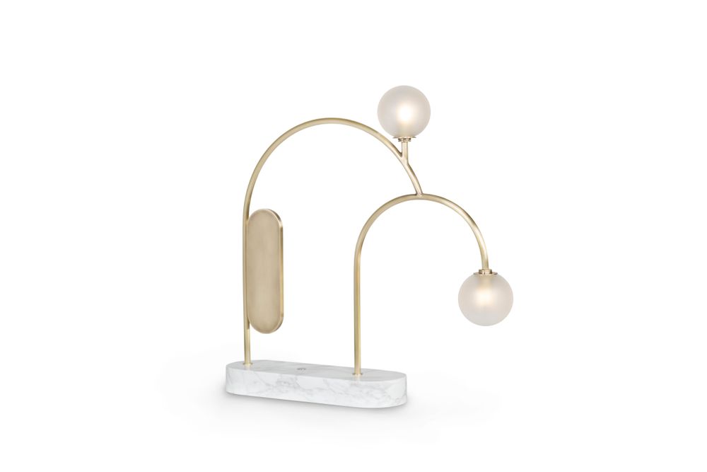 Table lamps - Greenapple Table Lamp, Two Table Lamp, Champagne, Handmade in Portugal - GREENAPPLE DESIGN INTERIORS
