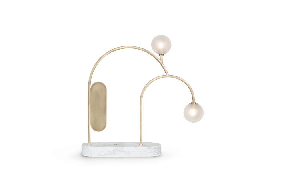 Table lamps - Greenapple Table Lamp, Two Table Lamp, Champagne, Handmade in Portugal - GREENAPPLE DESIGN INTERIORS
