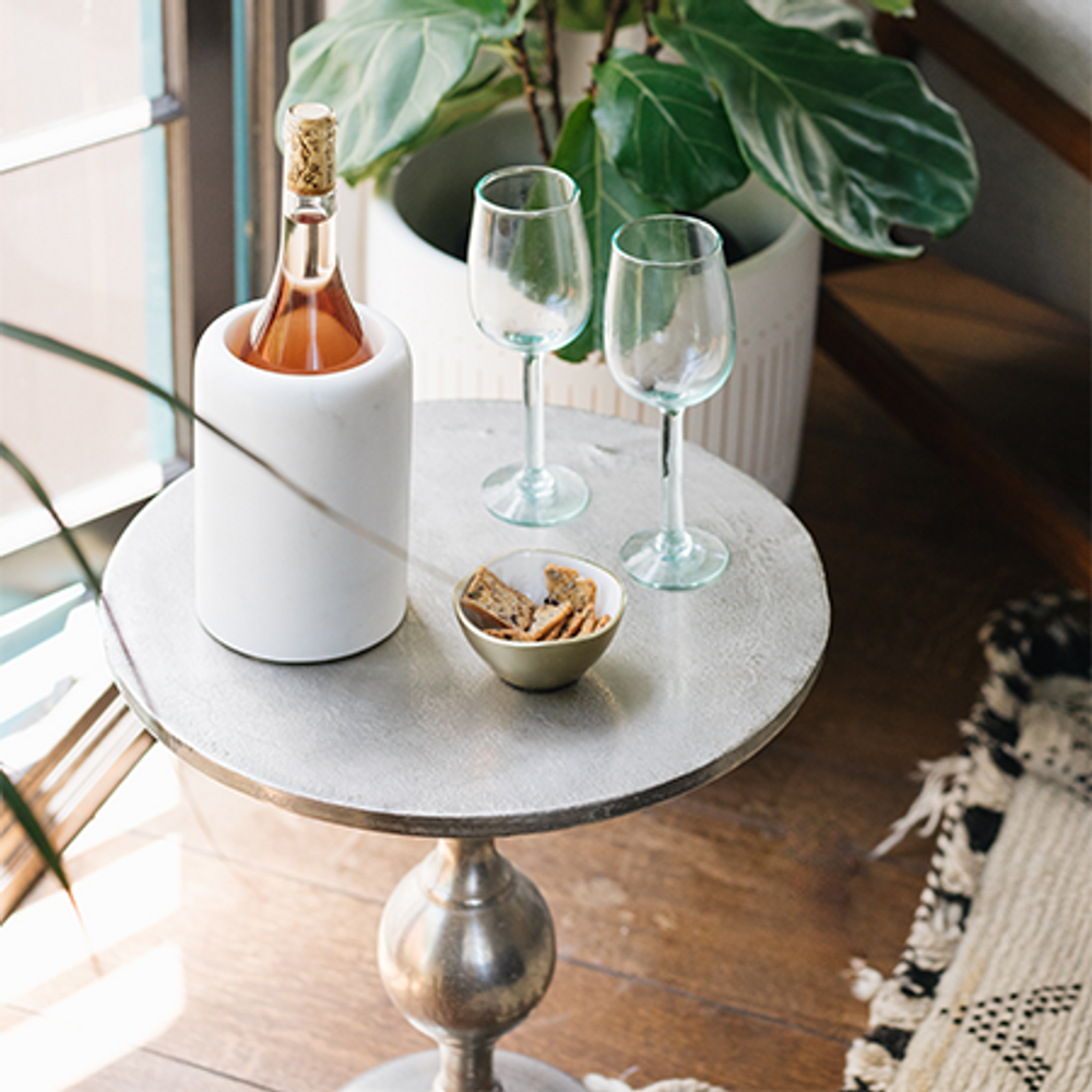 Decorative objects - White Marble Wine Chiller - BE HOME