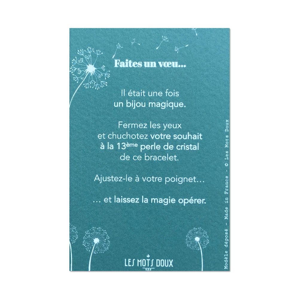 Bijoux - Bracelet Faites un Voeu : Lagon - LES MOTS DOUX