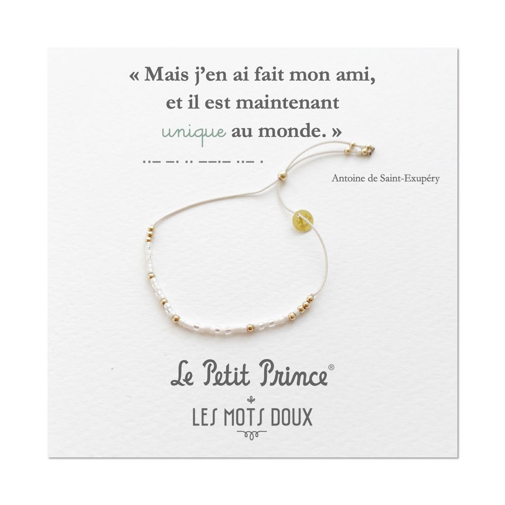 Bijoux - Bracelet code morse Le Petit Prince : Unique - LES MOTS DOUX