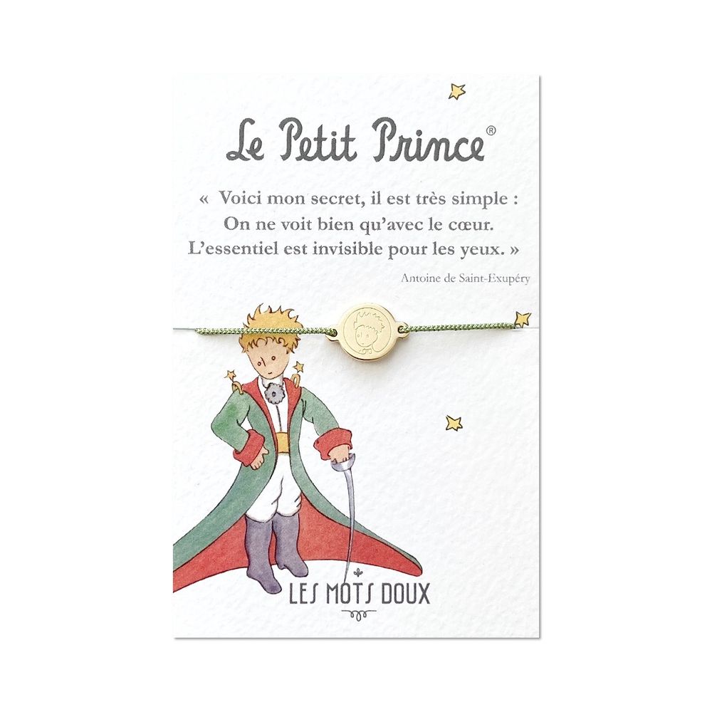 Bijoux - Bracelet médaille : Le Petit Prince - LES MOTS DOUX