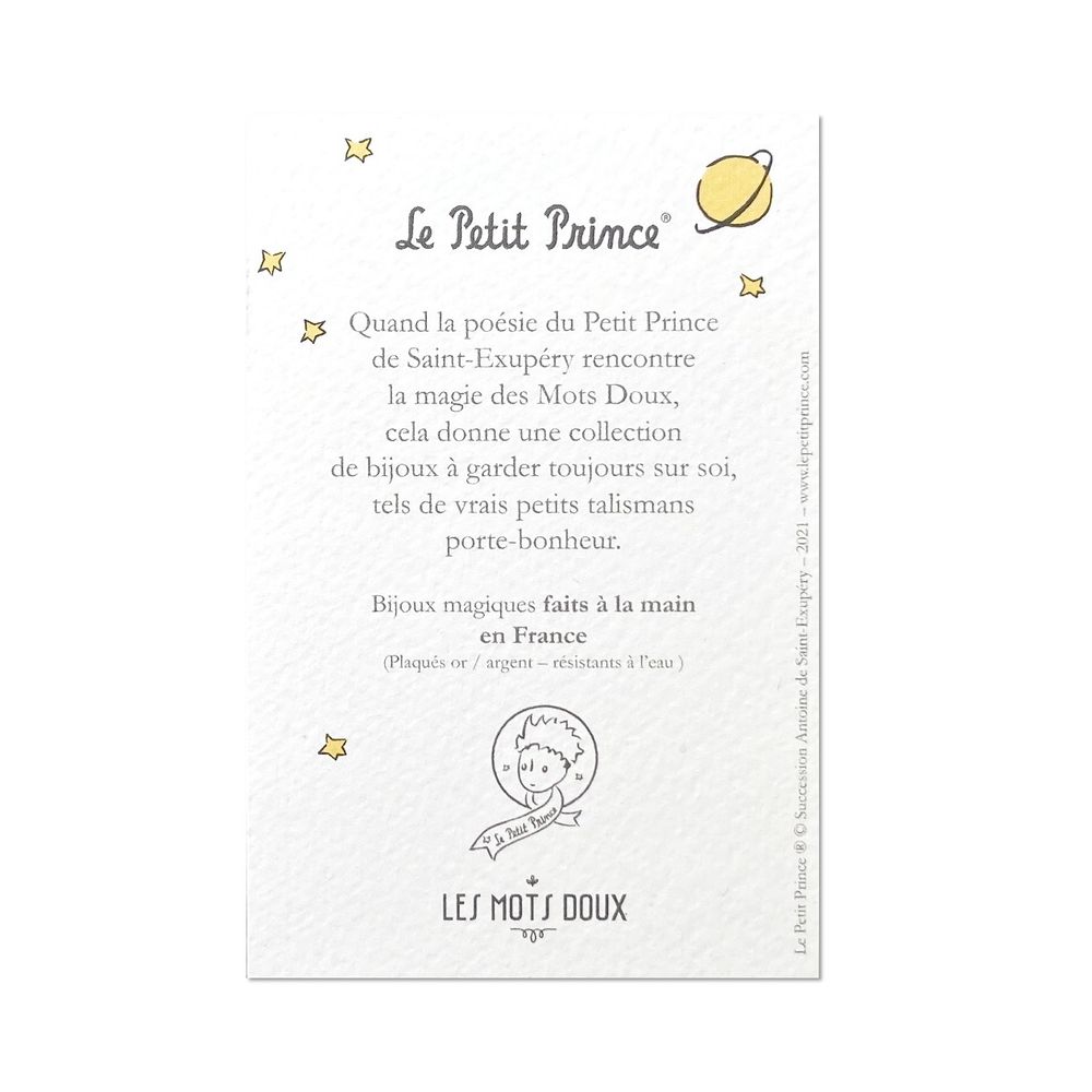 Bijoux - Bracelet médaille : Le Petit Prince - LES MOTS DOUX