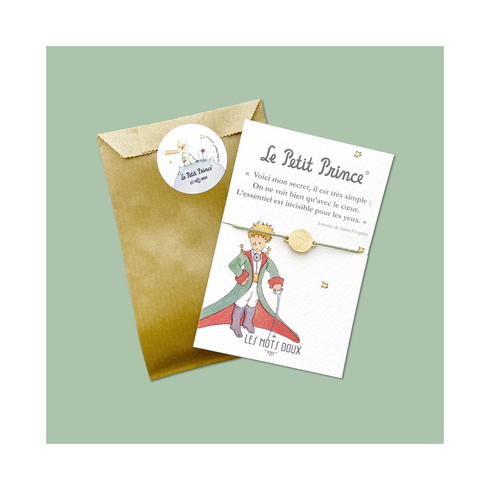 Bijoux - Bracelet médaille : Le Petit Prince - LES MOTS DOUX