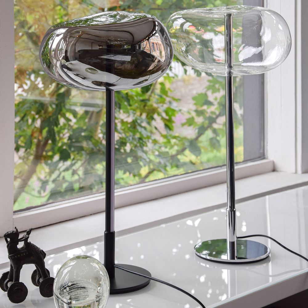 Lampes à poser - Lampe Galet Chrome - MOSS SERIES