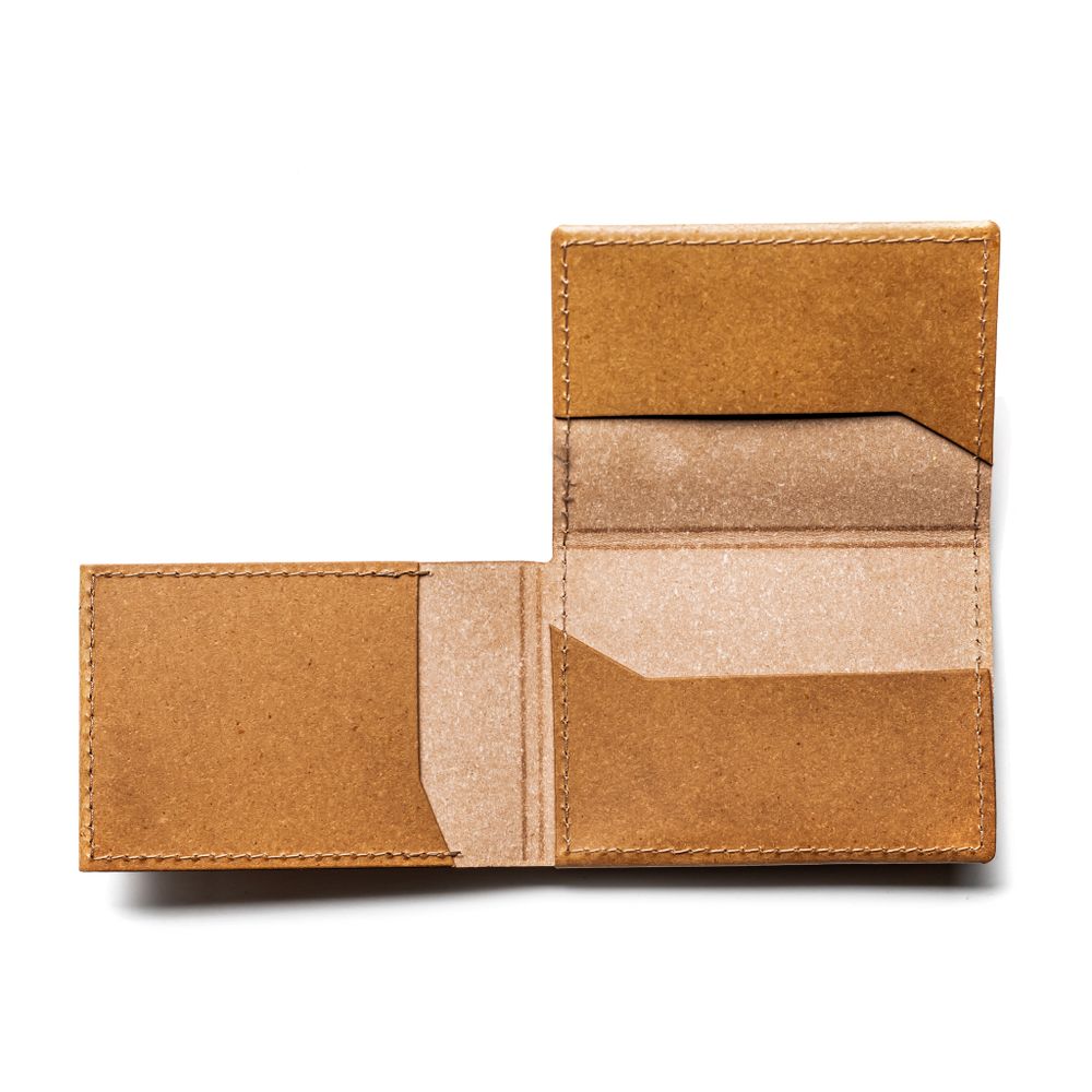 Leather goods - CARD HOLDER 1 FLAP - Recycled Leather - MAISON ORIGIN
