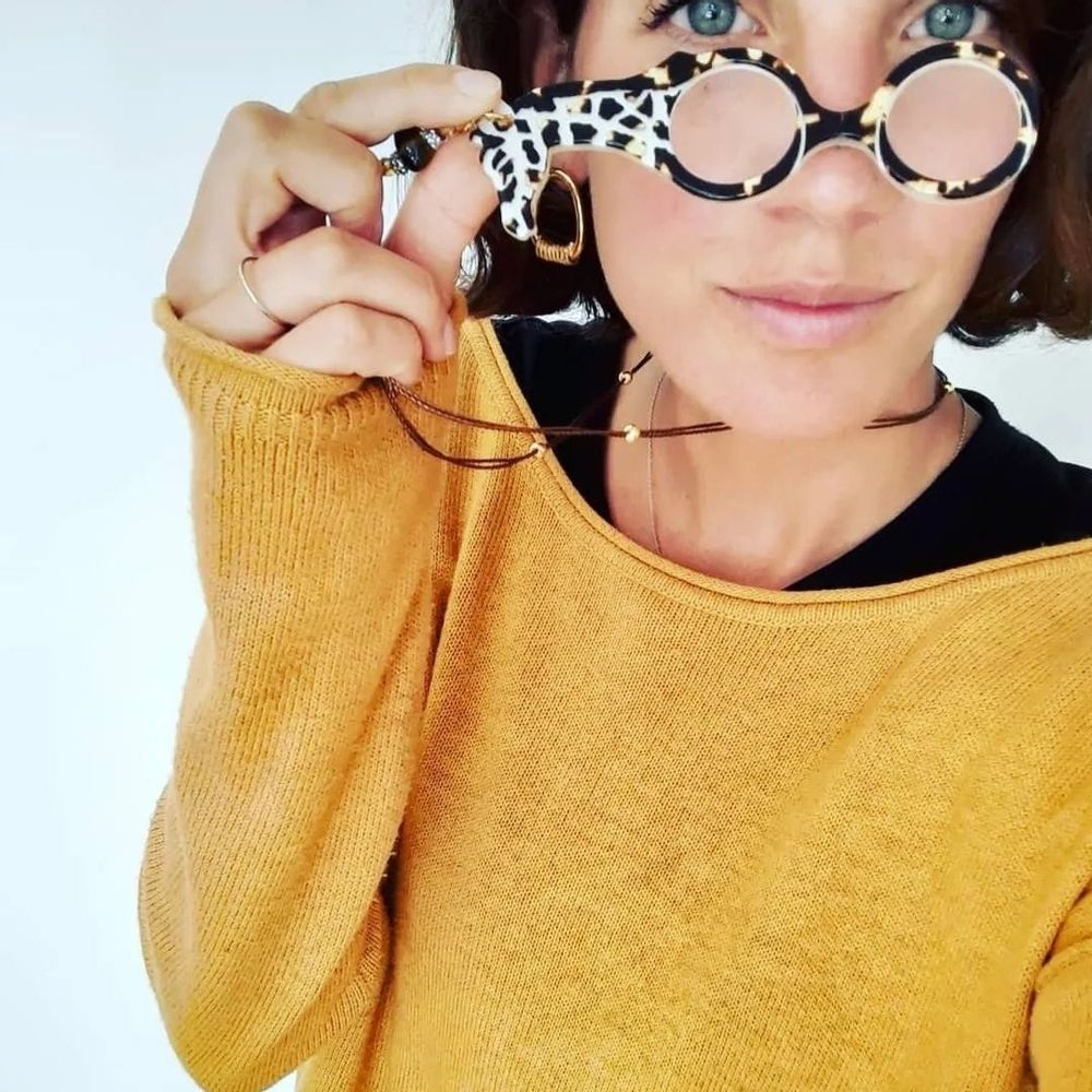 Jewelry - Magnifying Glasses-Necklace Giraffe - FLIPPAN' LOOK