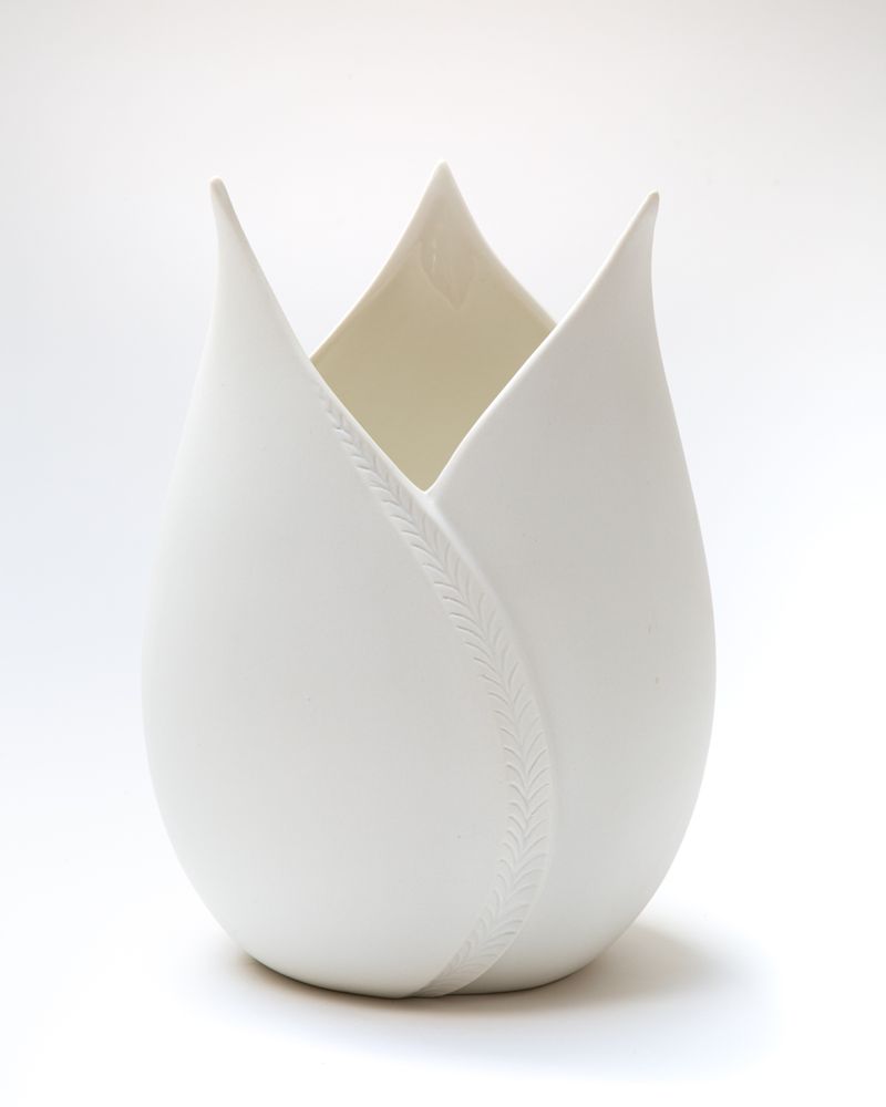 Objets de décoration - Vase TULIPYA ,en biscuit de porcelaine, H29 - YLVAYA DESIGN