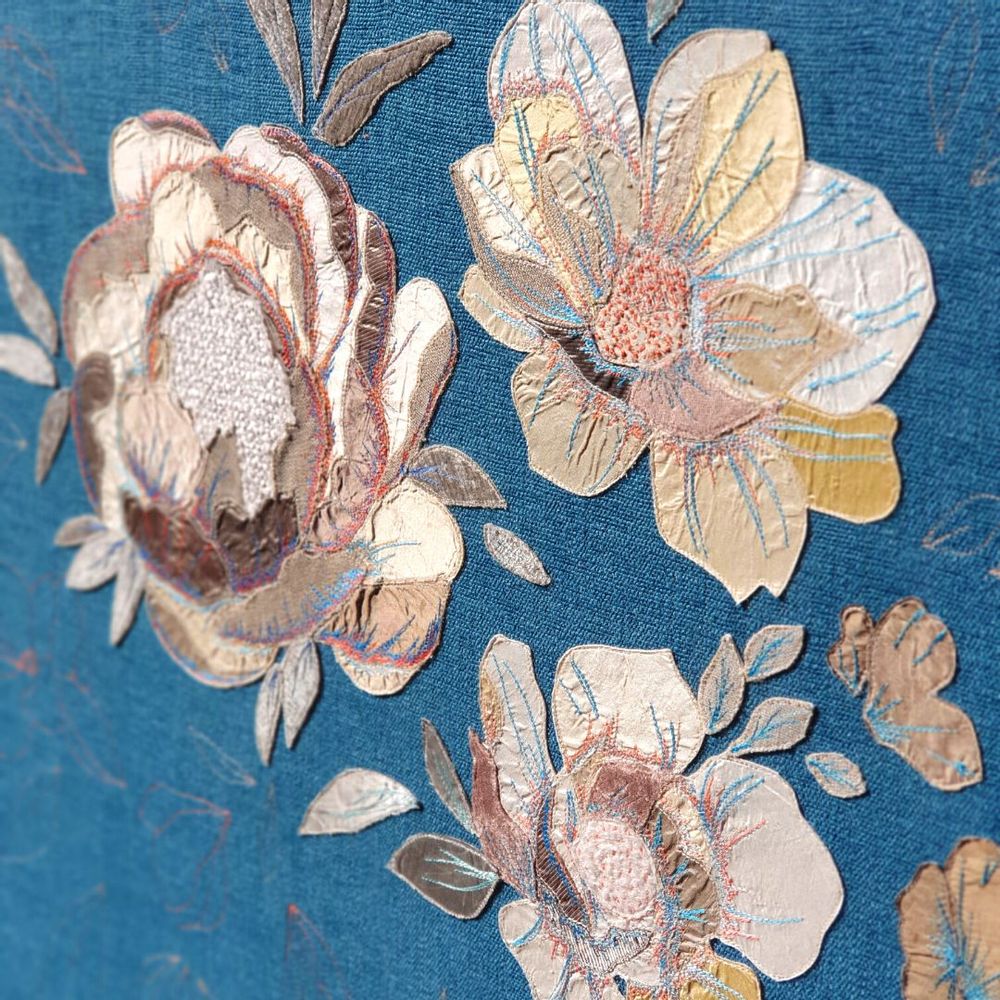 Paintings - Iris triptych - LUCIE VACHEZ COLLOMB