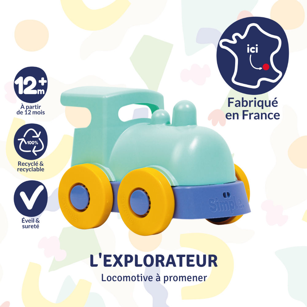 Accessoires pour bain enfants  - COFFRET D'ÉVEIL - Trois jouets d'éveil fabriqués en France en plastique recyclé - LE JOUET SIMPLE