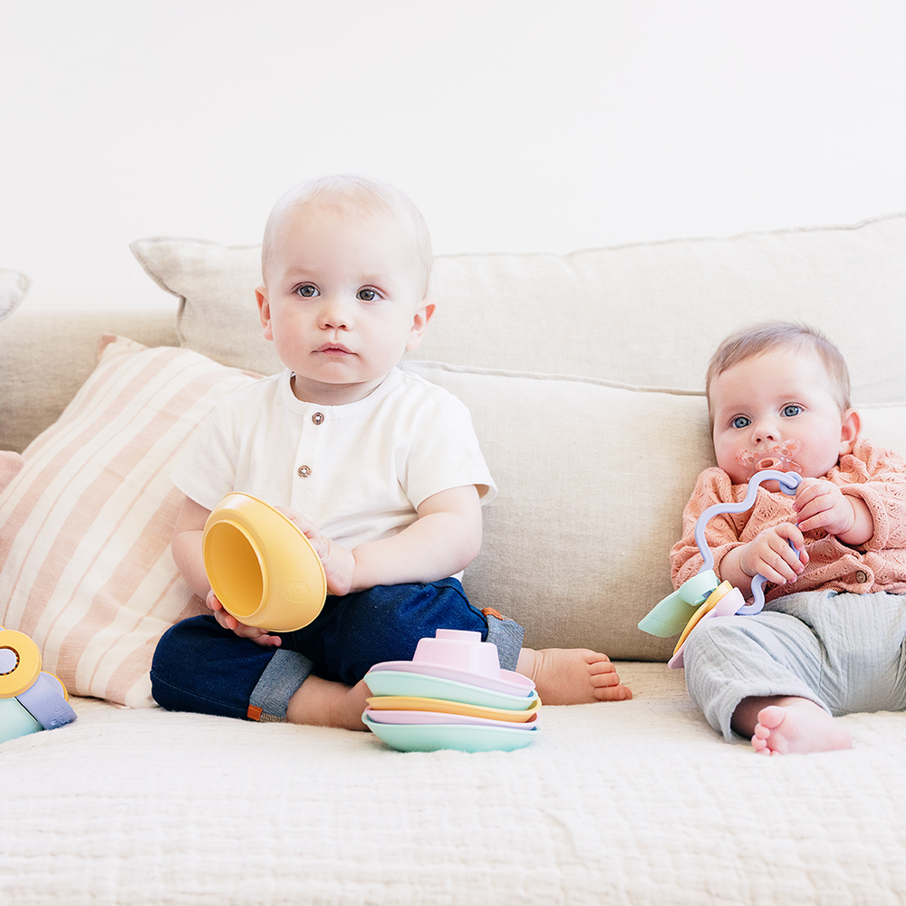 Accessoires pour bain enfants  - COFFRET D'ÉVEIL - Trois jouets d'éveil fabriqués en France en plastique recyclé - LE JOUET SIMPLE